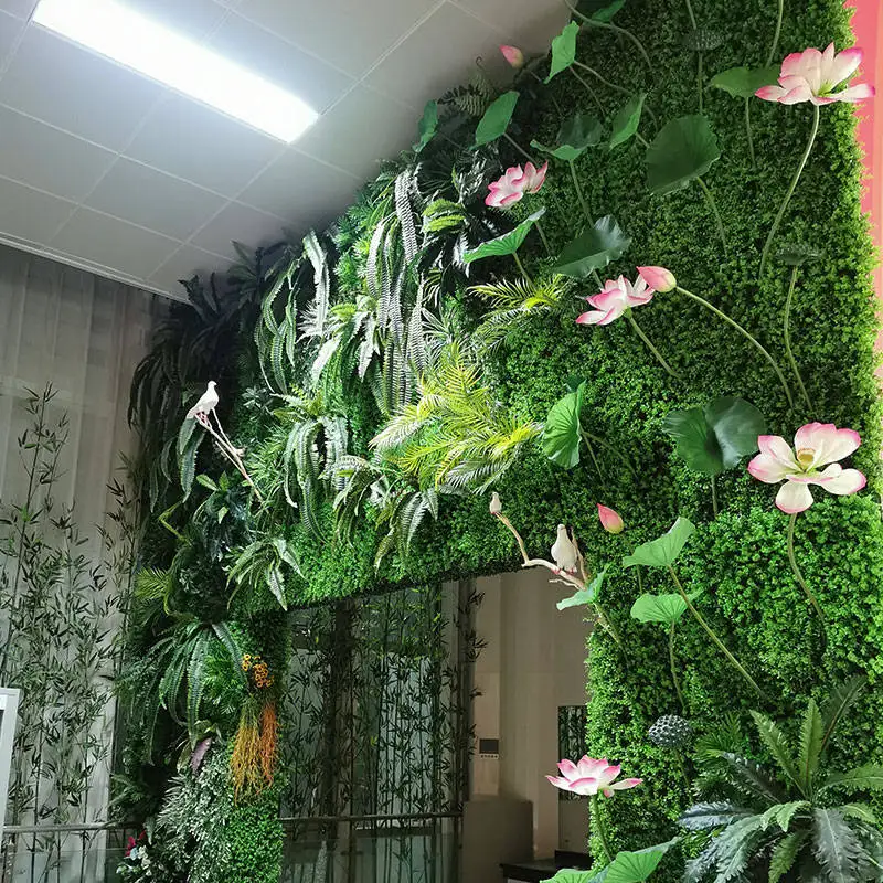 Artificial Plant Wall Greenery Wall Front Decoration Outdoor Garden Wall Artificial Plant Fake Flowers Home Decoration