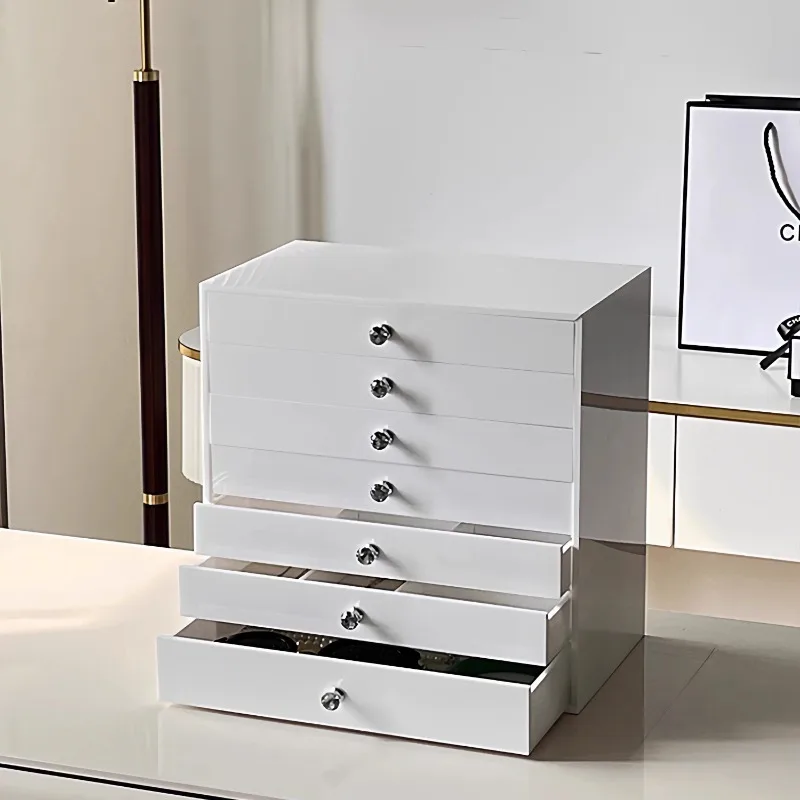 

Многослойная шкатулка для украшений большой вместимости, изысканные коробки для хранения ювелирных изделий, шкатулка для ожерелий, серег и мелких украшений, роскошный футляр для ювелирных изделий