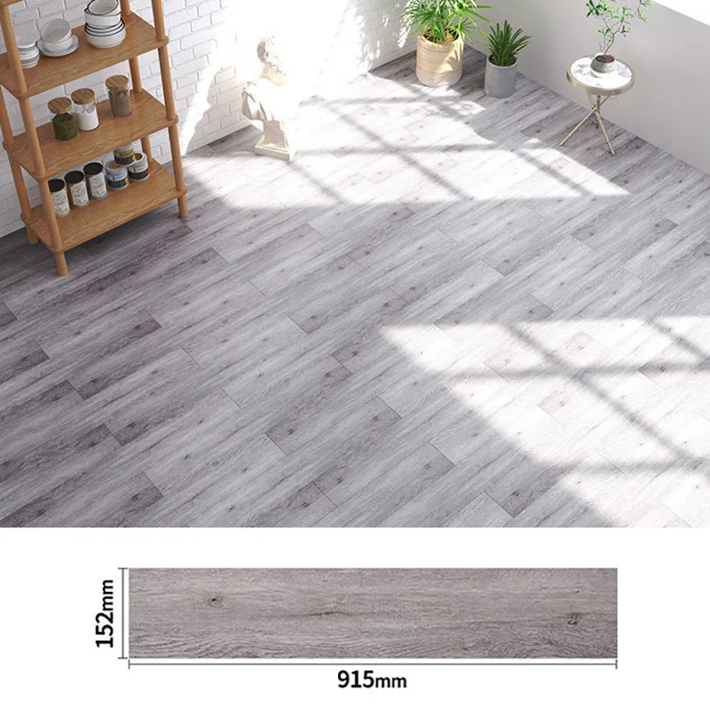 3D Wood Grain Floor Sticker PVC Waterproof Self-adhesive Wall Stickers for Kids Room Bedroom Toilet Kitchen Modern Home Decor