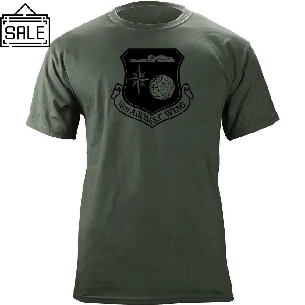 10th Air Base Wing Subdued Insignia Veteran T-Shirt 100% Cotton O-Neck Short Sleeve Summer Casual Mens T-shirt Streetwear