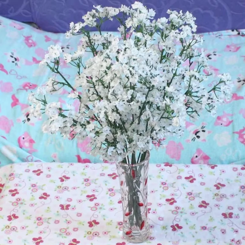 

Модное поступление, ткань из гипсофилы, детское дыхание, искусственные шелковые цветы для дома, гостиной, свадебное украшение, 100 шт./лот