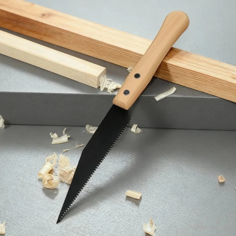Non-slip Wooden Handle Pull Foldable Saw Flush Cut Trim Saw for Handsaw Woodworking Cutting Tool Woodworking Folding Hand Saw