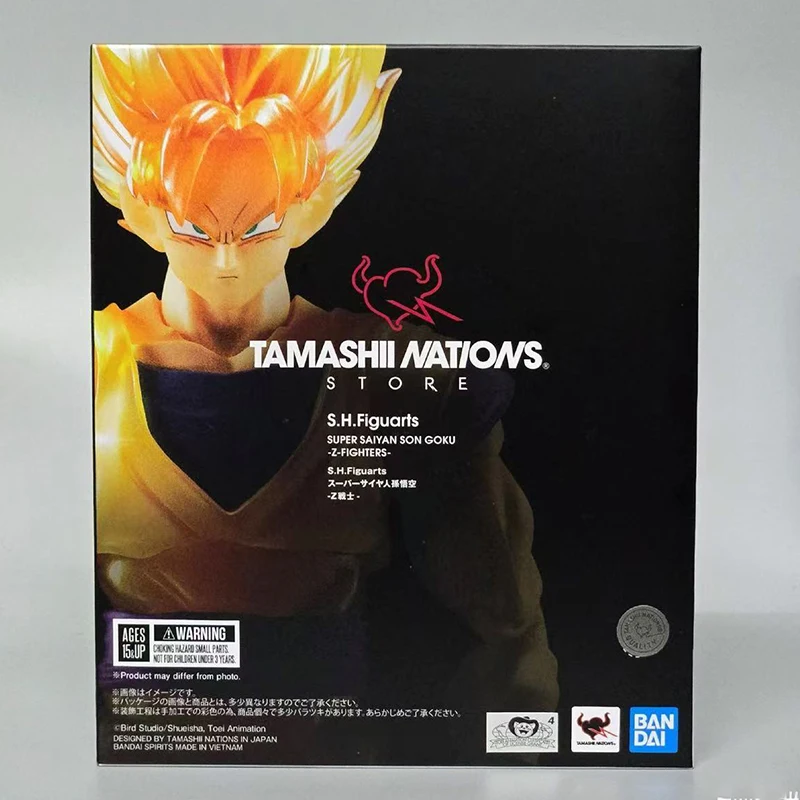 

Bandai Genuine TNS SHF Dragon Ball Super Saiyan SON GOKU -Z-FIGHTERS- Anime Action Figure Collectible Model Toys Gift Children