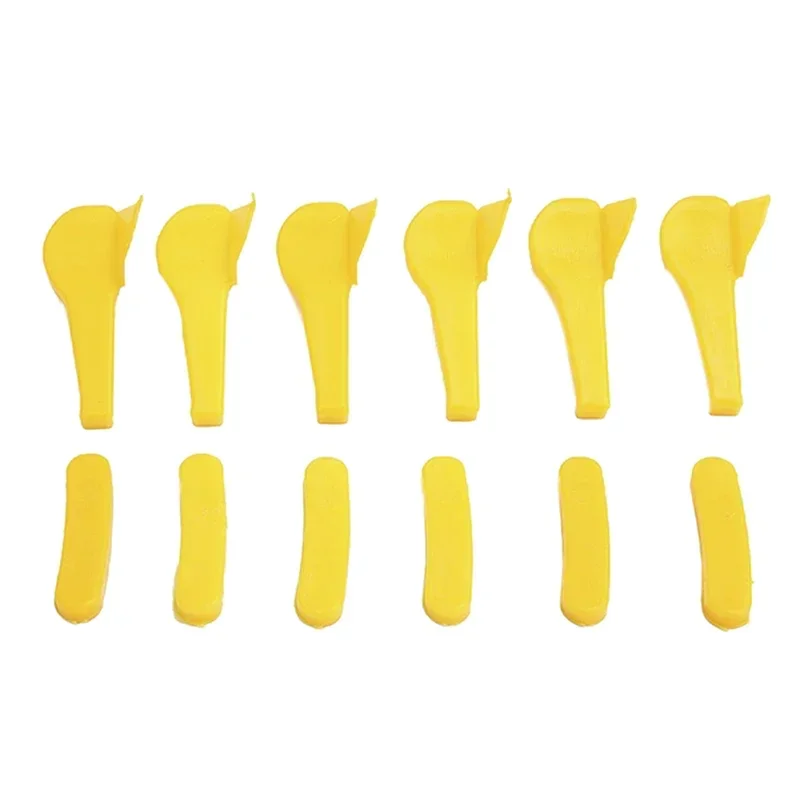 12Pcs (6set) 자동차 타이어 체인저 나일론 마운트 디마운트 덕 헤드 인서트 타이어 림 프로텍터
