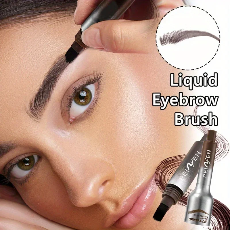 1 PC 3D Gel per sopracciglia Crema colorante con pennello Cuscino d'aria a lunga durata Tintura per sopracciglia Tinta Trucco naturale a lunga durata Potenziatore per sopracciglia