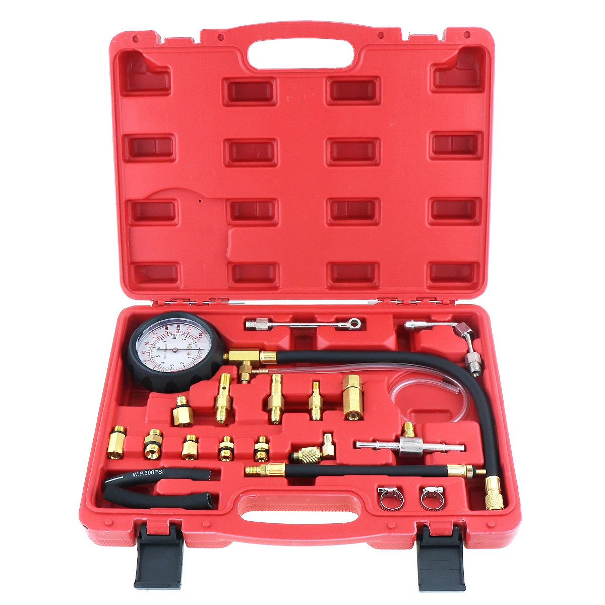 TU-114 0 to 140 PSI / 0 to 10 Bar Portable Replaceable Compression Fuel Injection Pressure Diagnostic Tester Tools Safety Valve