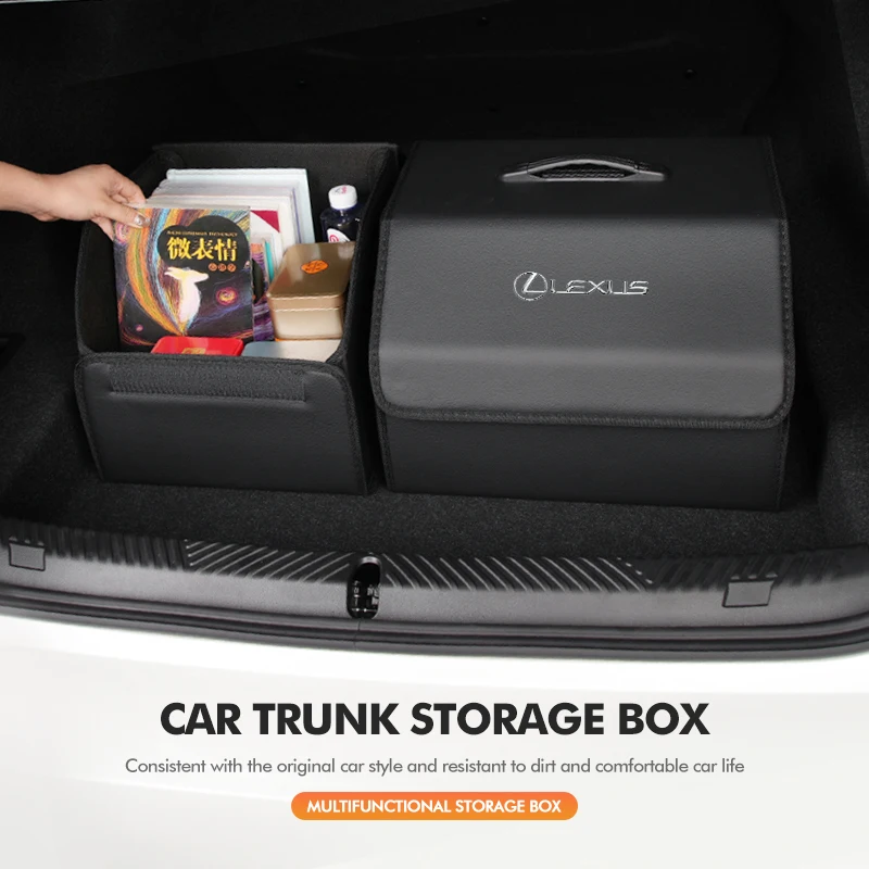 Car Trunk High Capacity Box Stowing Storage Bag Accessories For Lexus UX250h RX450h CT200h RX400h NX300h RX350 RX300 GX470