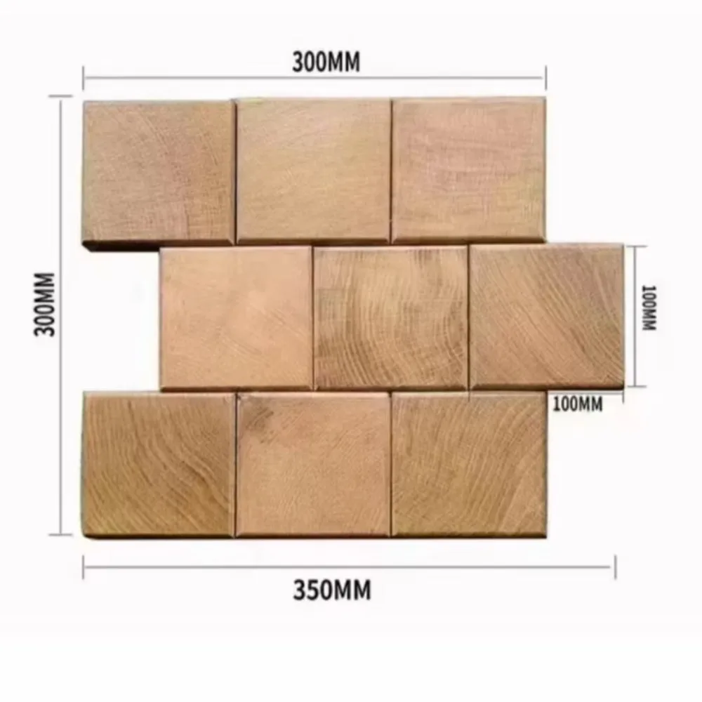 Customized version of natural solid oak hardwood tiles, solid white oak flooring