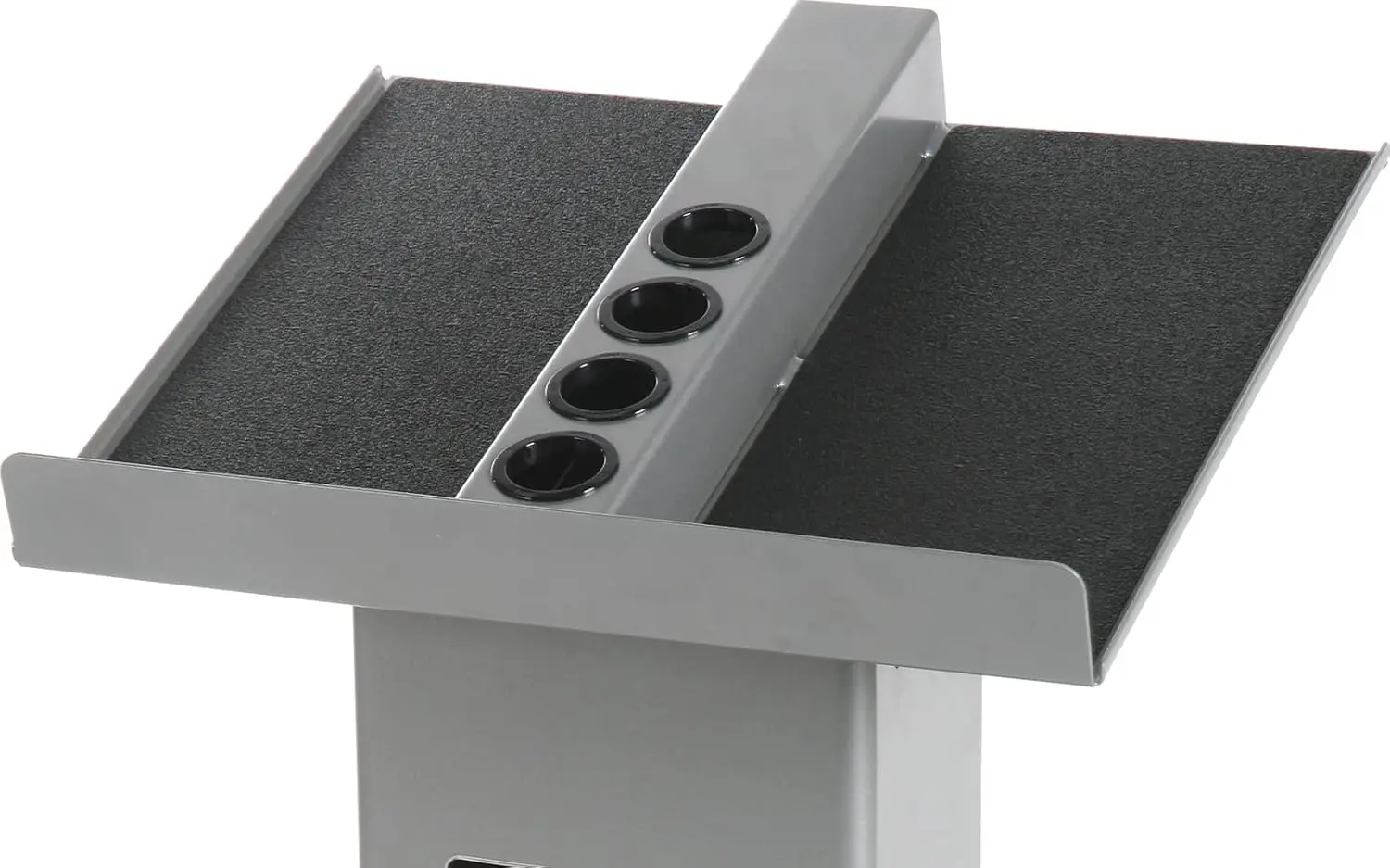 حامل أثقال عمودي كبير ورف لتخزين الأوزان، فضي/أسود لتخزين معدات الجيم المنزلي