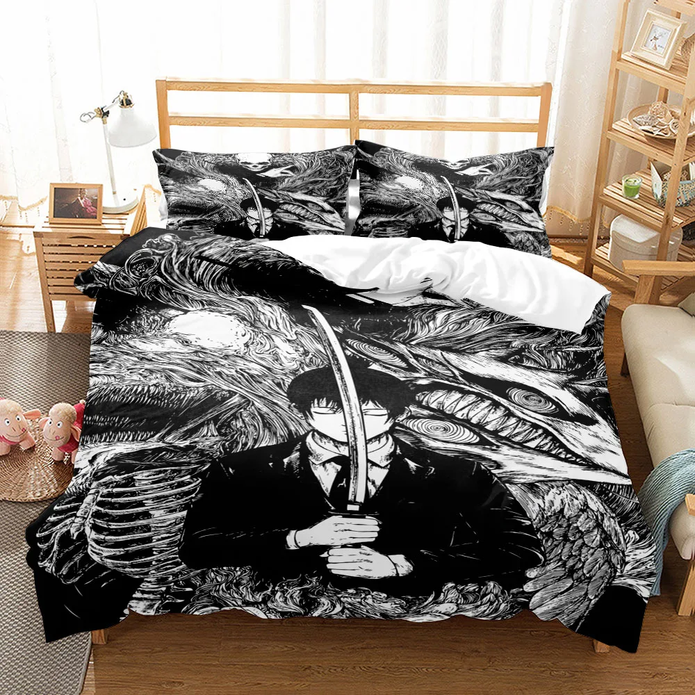 Chainsaw Man Anime Duvet Cover Set without sheet King Queen Double Full Twin Single Size Bed Linen Set