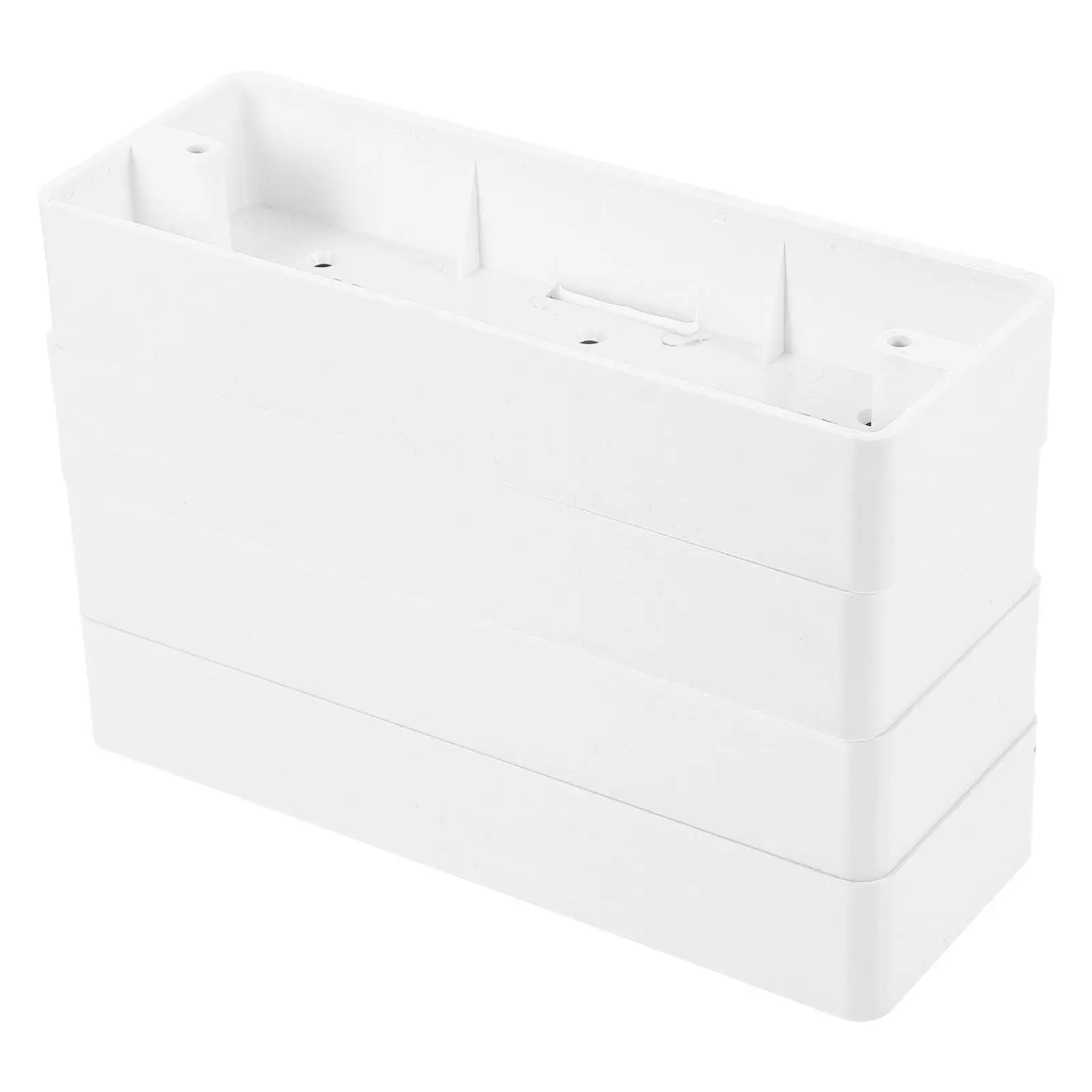 4Pcs Plastic Electrical Junction Box Surface Mount Outlet Box Sturdy Reliable Aesthetic Design Compatible with Switches Sockets