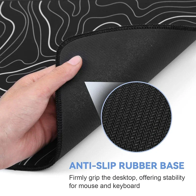 Gamer Mousepad Gradiënt Kleur Lijn Muismat Grote Muis Mat Natuurlijk Rubber Bureau Kleed Pc Bureau Matten Ontwerp Muismatten 80*30Cm