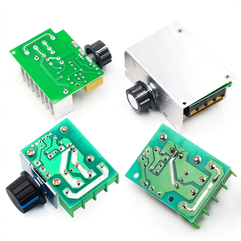 Professional 2000W 4000W SCR Speed Control Module 220V AC Voltage Regulator Dimmer For Heater Fan Motor Light Industrial