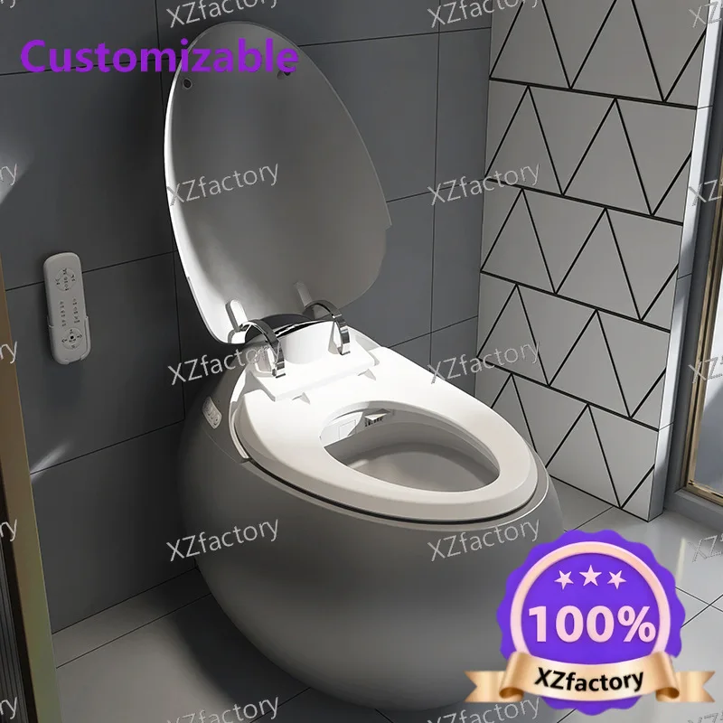

Factory Direct 2026 Top Rated egg-shaped smart toilet, small apartment bathroom automatic integrated