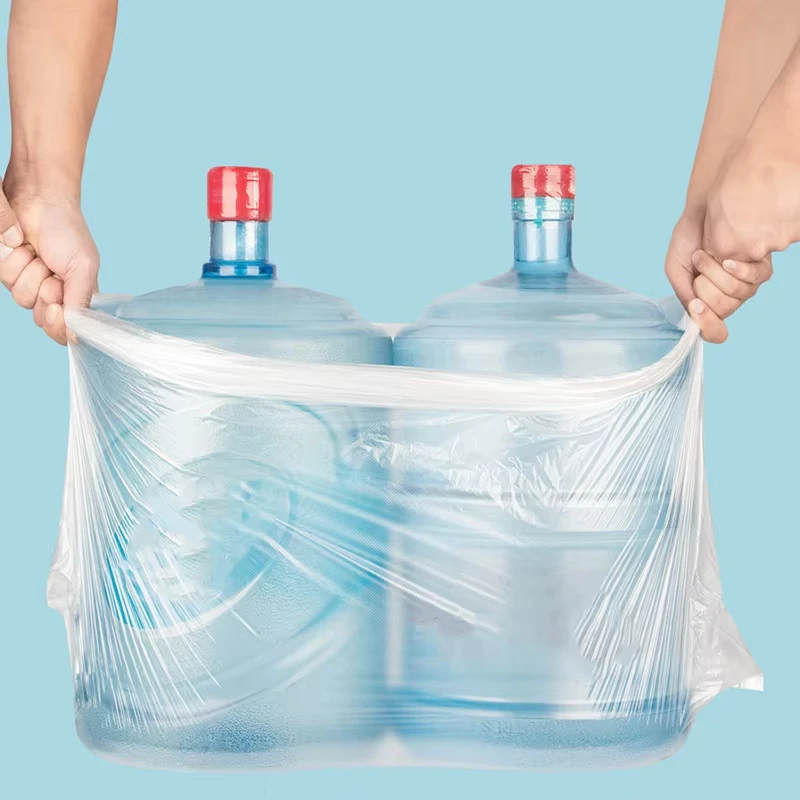 100pcs Large Waste Garbage Bag Black Transparent Thickened Garbage Bags Outdoor Restaurant Kitchen Disposable Trash Bags