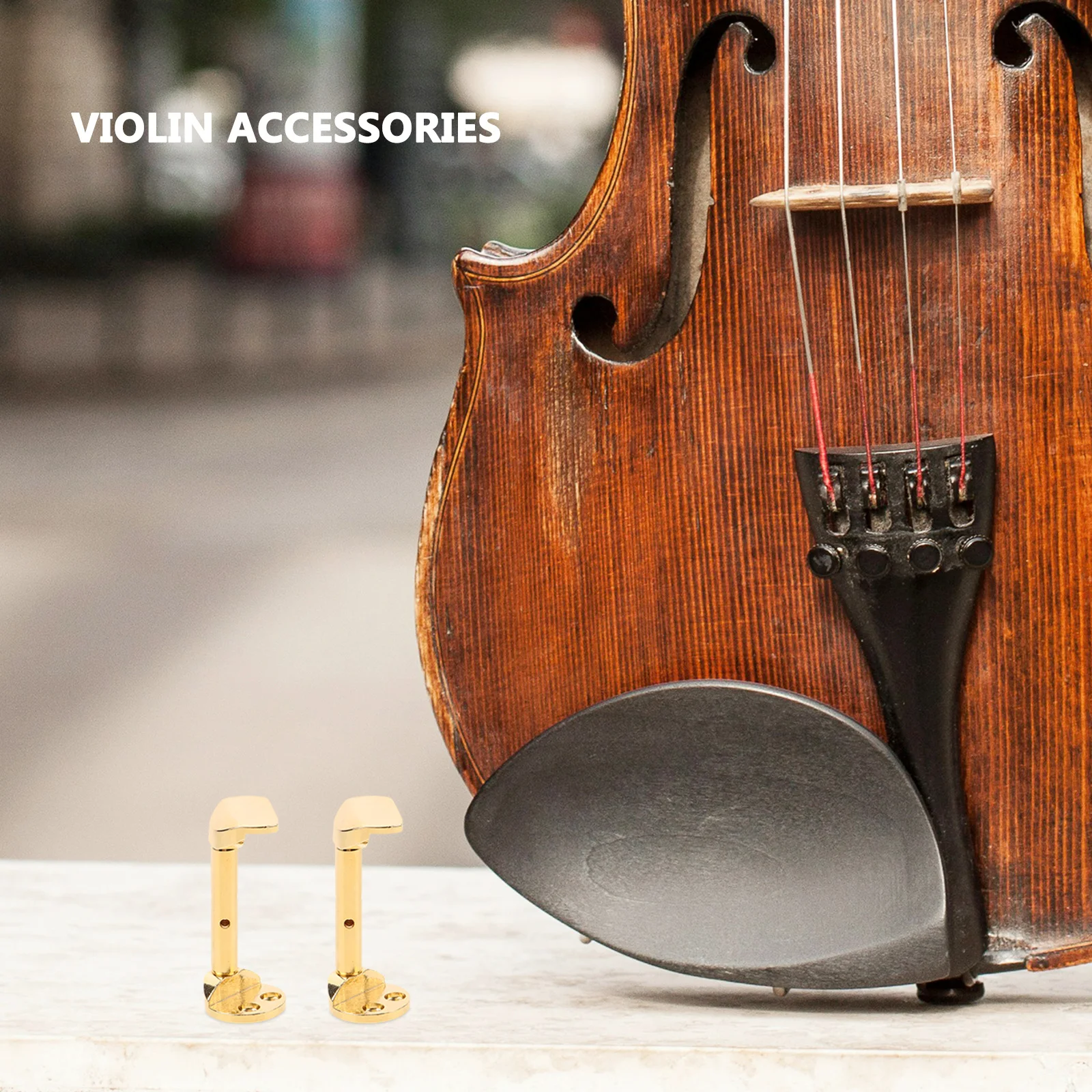 

2 Pcs Screws Stainless Steel Diy Violin Repair Small Chin Rest Instrument Cheek Replace Accessories