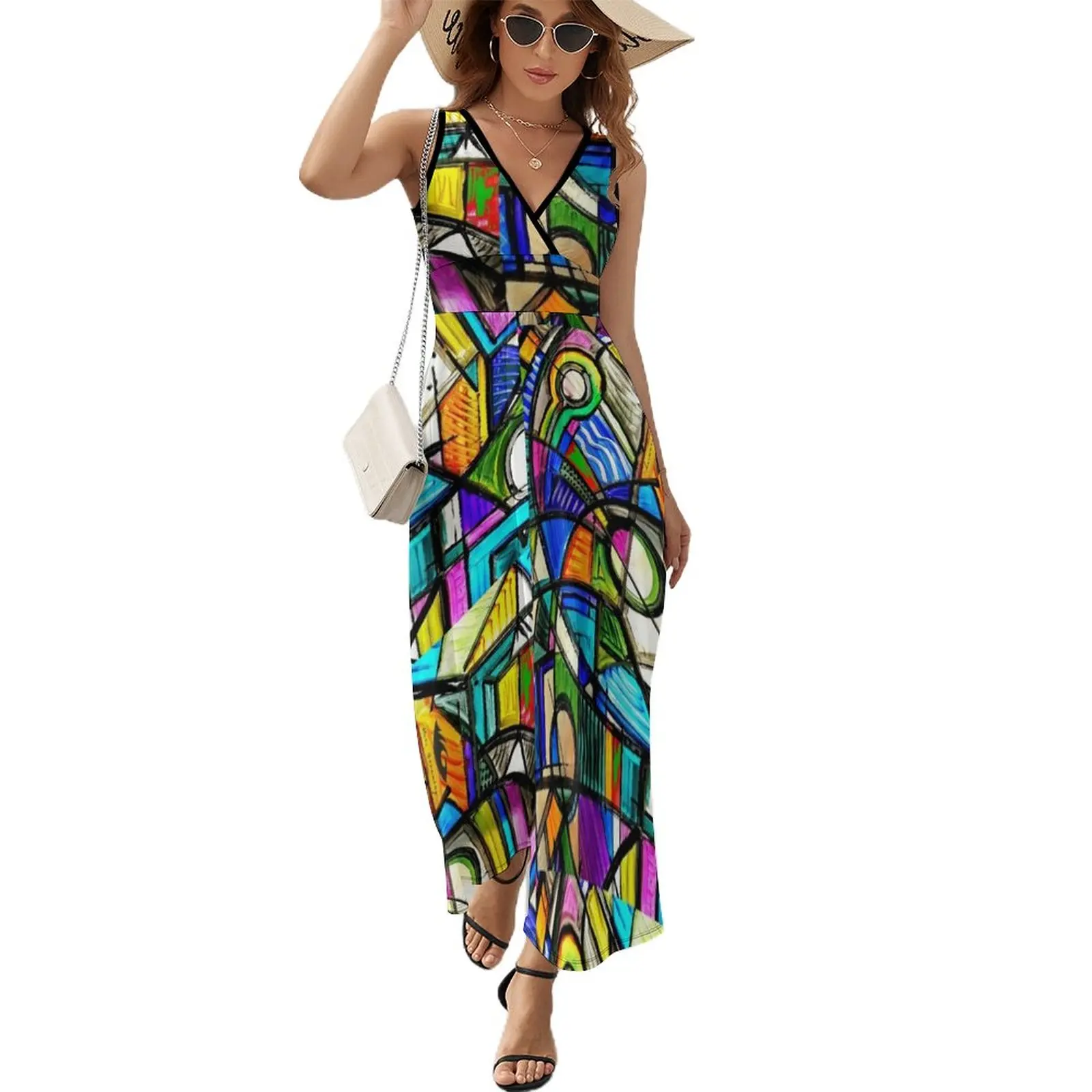 

Color is Energy Sleeveless Dress summer women's suit summer dress woman 2024 trendy