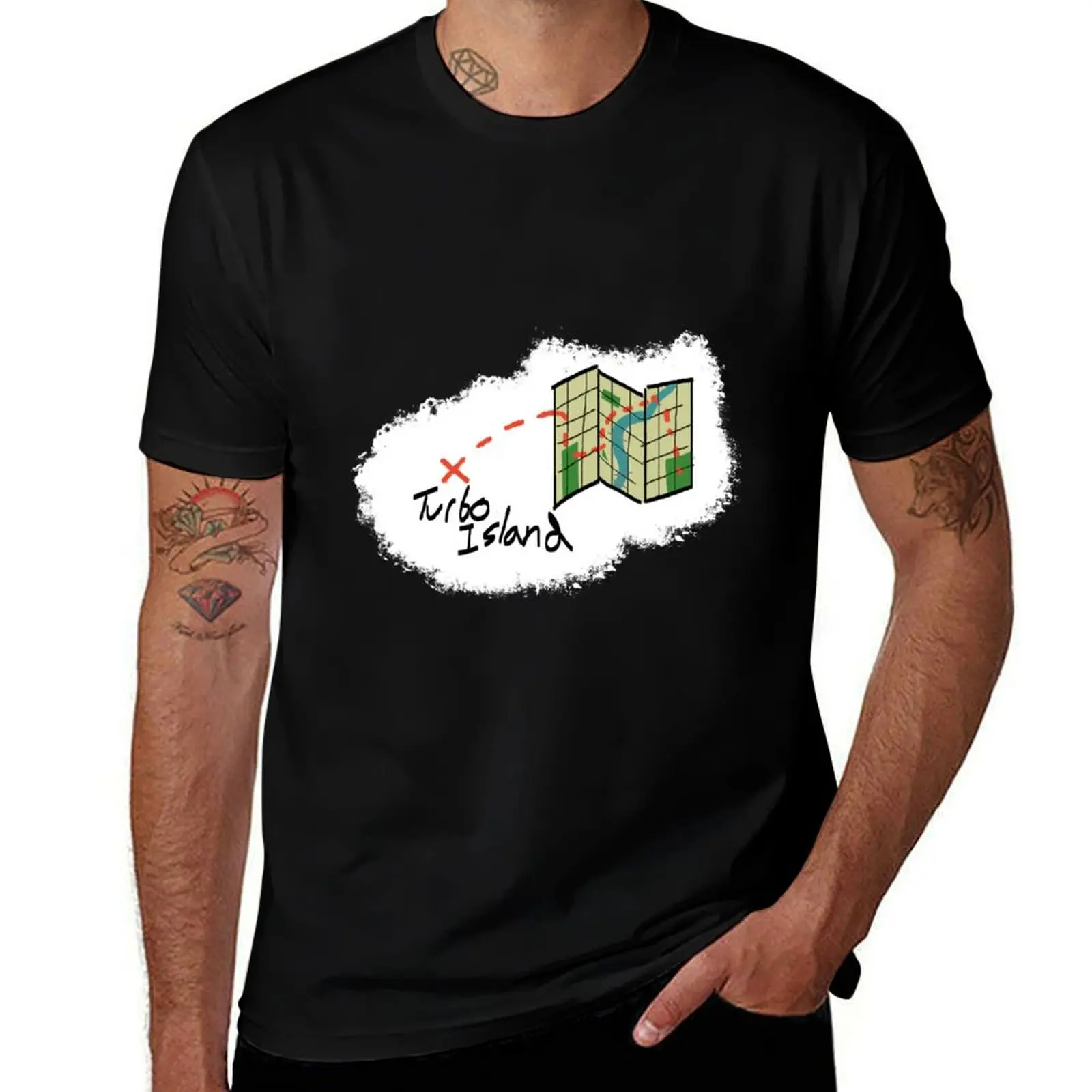 Return to Turbo Island T-Shirt new edition blacks plus size tops mens clothes