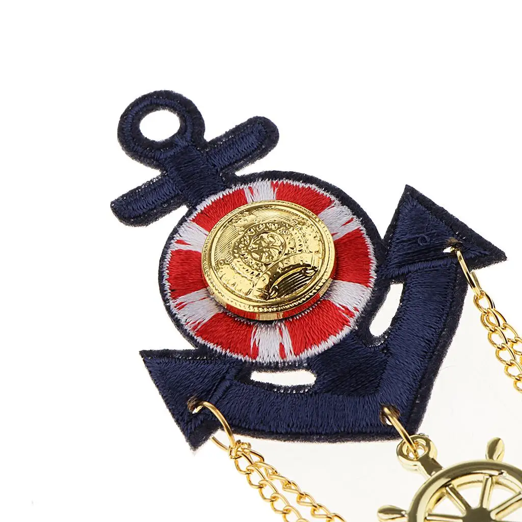 Beautiful Lapel Farbic Brooches for Women Men British Navy Wind Badges Pins