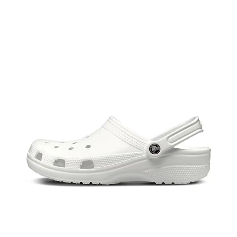 Crocs Classic Clog Unisex Clogs – White, Classic Versatile Design, Soft Cushioning & Breathable 2cm Heel 10001-100