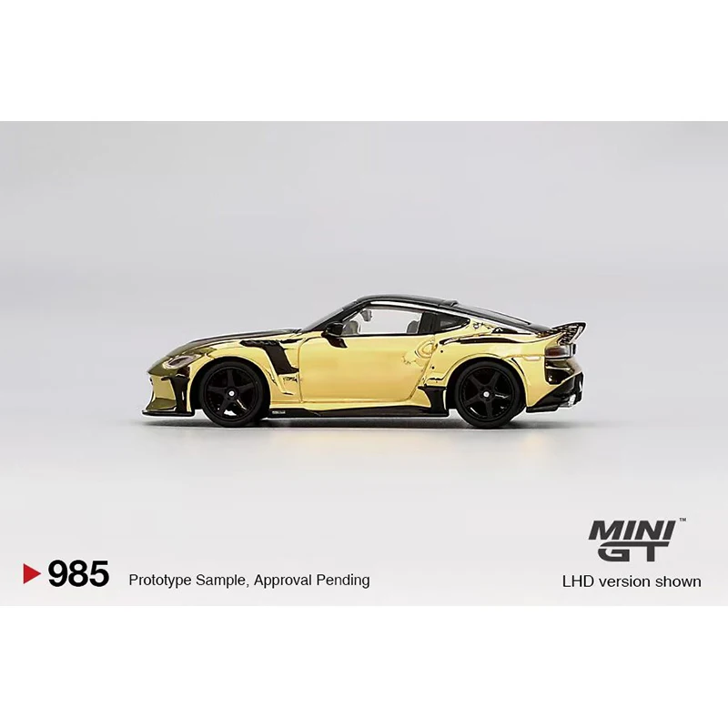 MINIGT 985 متوفر 1:64 نيسان Z VeilSide FFZ400 كروم ذهبي دييكاست مجموعة نماذج السيارة اللعب #4