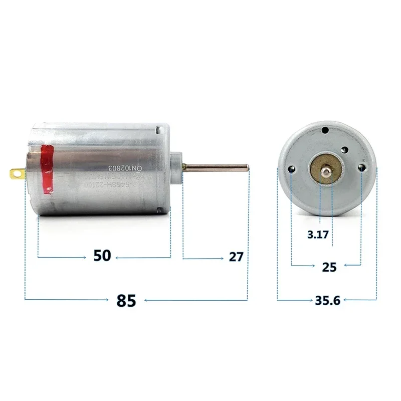 MABUCHI RS-545SH-22100 Mini RS-545 Motor DC 12V 18V 24V 8500RPM Micro 36mm Carbon Brush Electric Motor 27mm Long Shaft