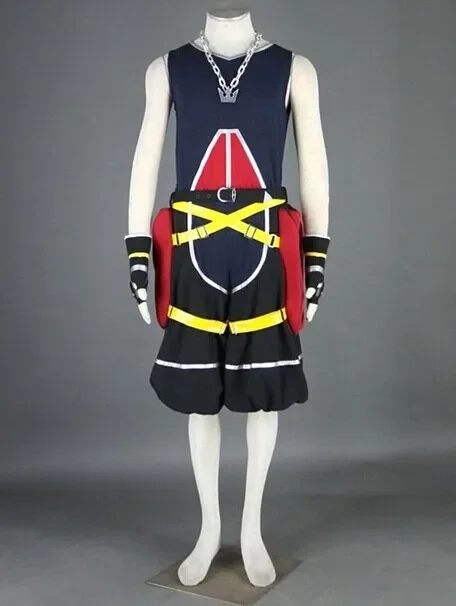 Disfraz de Anime Kingdom Hearts, disfraz de Cosplay con Collar, Hearts 2 Sora, 11