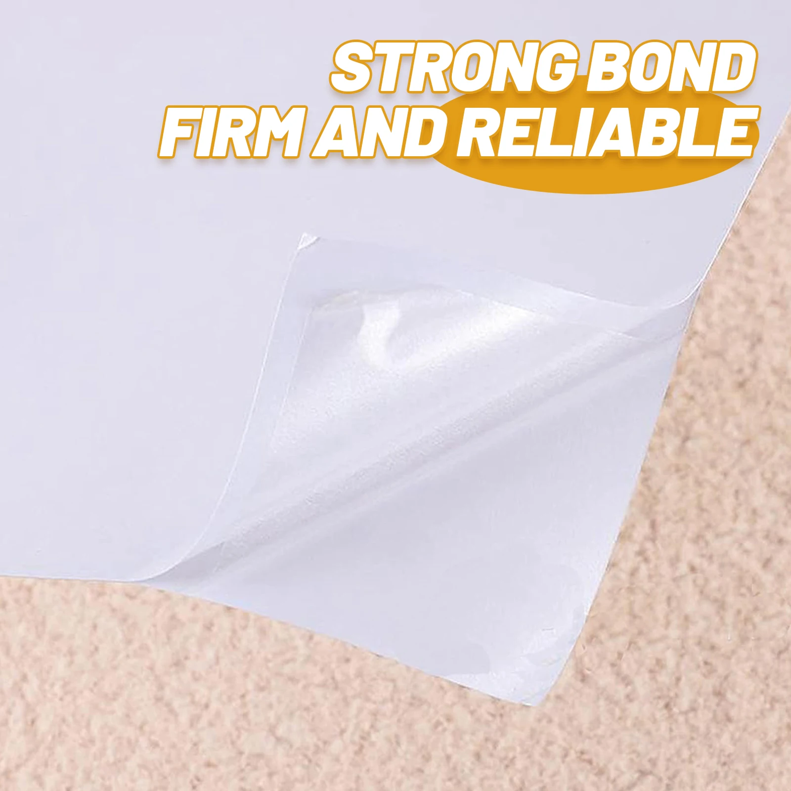 10 Sheets A4 Double Sided Tape Clear Adhesive Sticker Paper PET Material High Transparency DIY Crafts School Projects Home