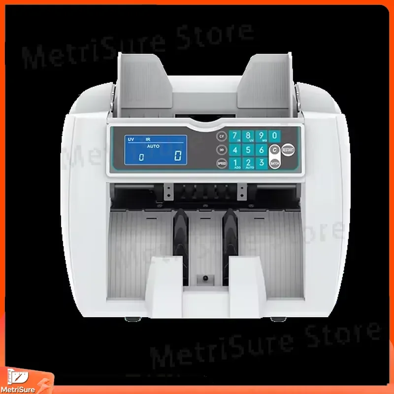 Automatic Banknote Counter with UV MG IR Detection Top Mounted Currency Counter for Cash Sorting Counting and Authentication