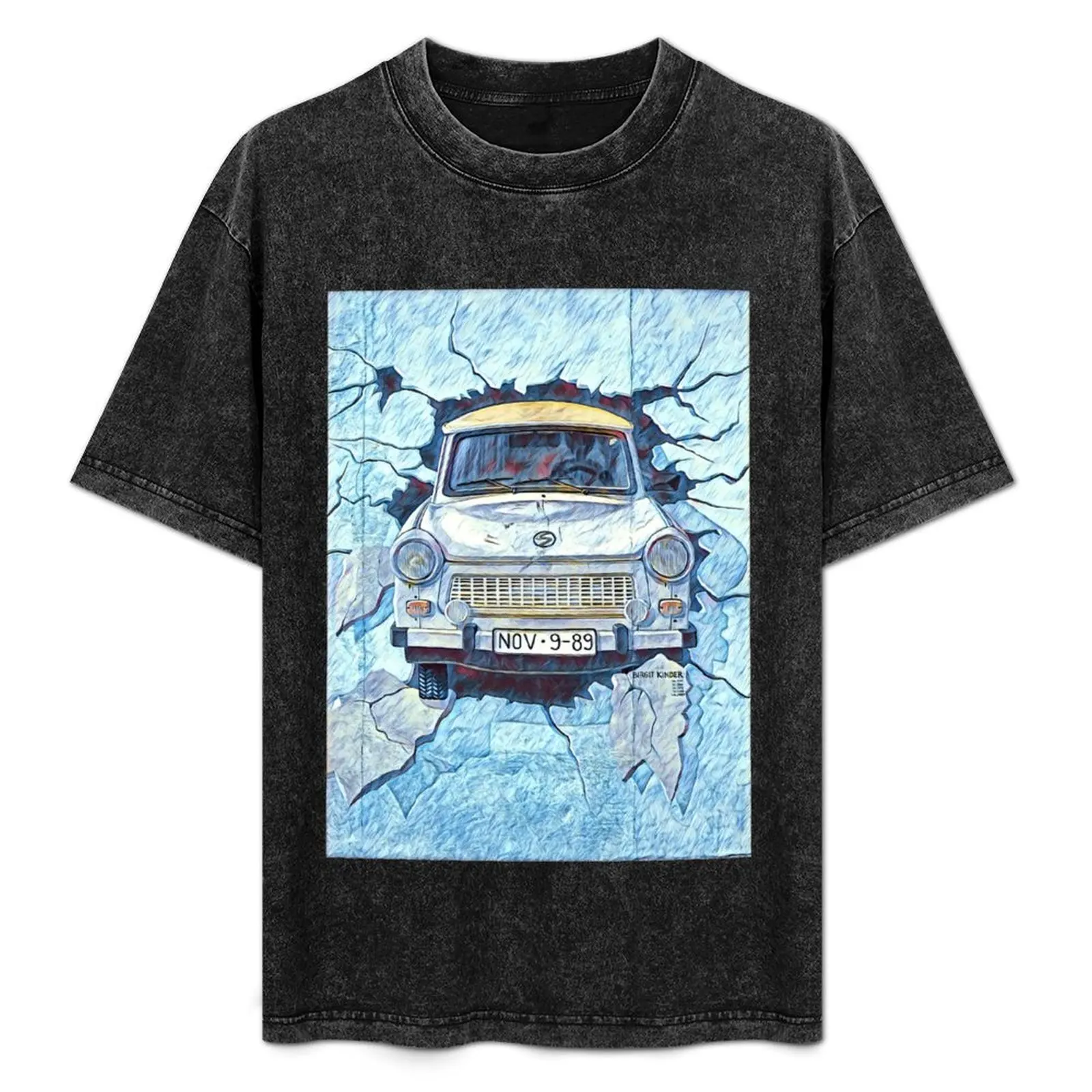 

Test the Rest, East Side Gallery, Berlin Wall T-Shirt Basic Short Sleeve Cotton Blend T-Shirt