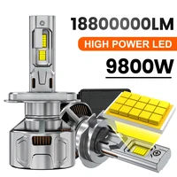 18800000LM H4 Canbus bombillas de faros LED 9800W H7 H11 H1 9005 HB3 9006 HB4 Turbo faros automáticos 12V 24V luces de coche