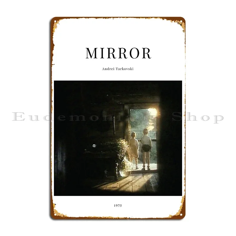 Mirror Minimalist Movie Poster Andrei Tarkovski Metal Signs Printed Wall Decor Kitchen Mural Pub Mural Tin Sign Poster