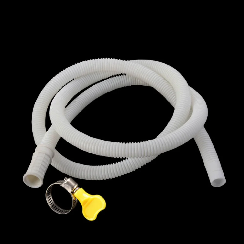 Anti Aging PVC Corrugated Hose Thickened Drain Pipe Flexible Extension For Air Conditioner Washing Machine Plumbing Tool