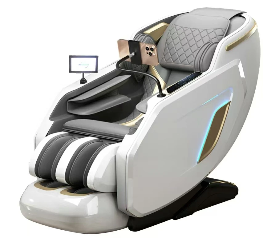 FUJIAN Lemesy Latest Hot Sale Space Capsule Design 3D Robot Massage Chair Full Body Airbag Bluetooth Music Massage Chair