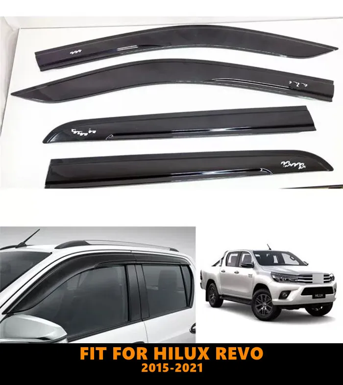 

Car Windows Sunvisor Cover Rain Sun Visor Shield Cover Guard Acrylic Car Accessories For Toyota Hilux Revo Rocco 2015-2021