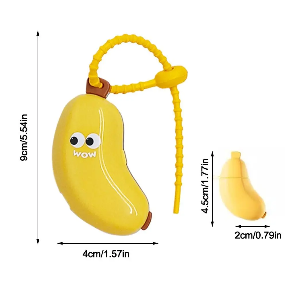 Penutup Pelindung Sikat Gigi Pisang Lucu Plastik 2 Dalam 1 Penutup Debu Sikat Gigi untuk Perlengkapan Kamar Mandi Sikat Gigi