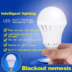 충전식 스마트 비상 조명 LED 전구, E27, 5W, 7W, 220V, 홈 복도 차고 비상 램프, 매직 LED 라이트, 신제품