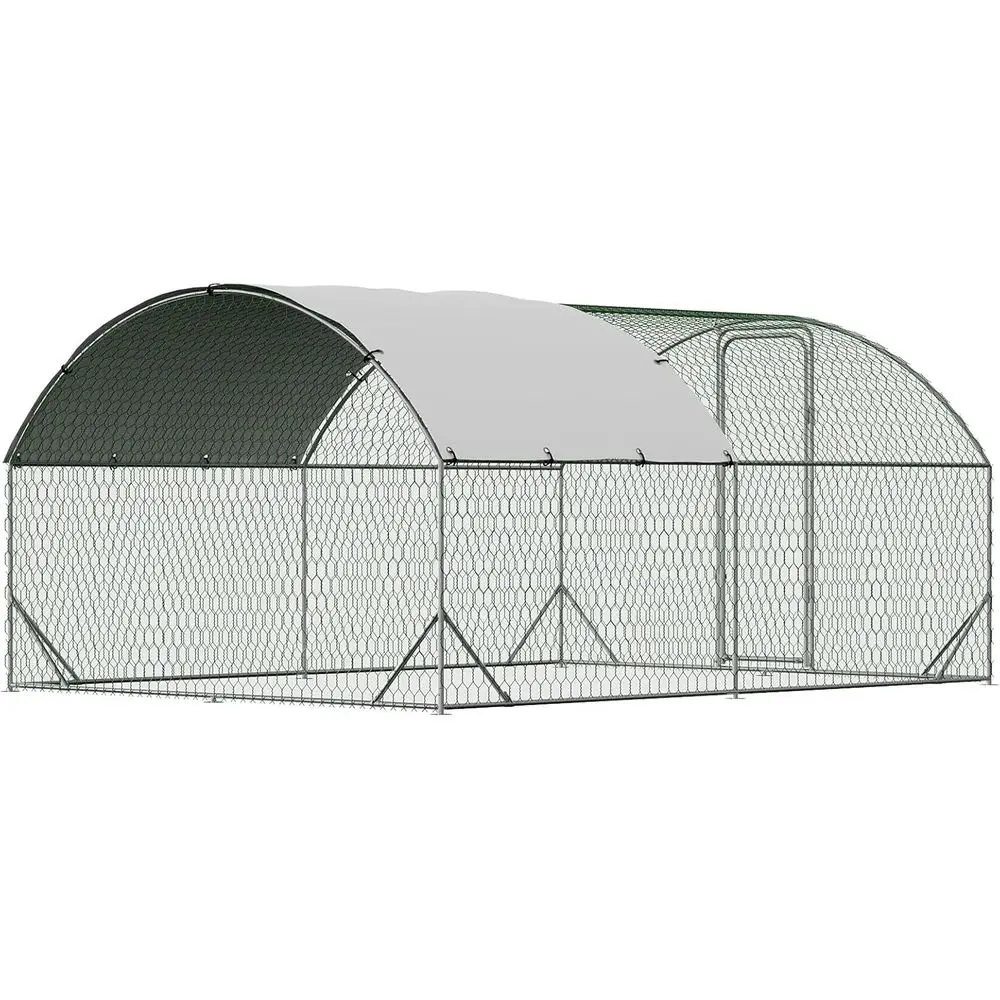 

Большой уличный курятник-купол с водонепроницаемым и УФ-стойким покрытием, идеально подходит для птицы, уток и кроликов