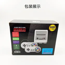 Super Mini SFC Game Consle Built-in 620 Dual Gamepad AV HDMI Output 8Bit TV Game Box Classic SNES
