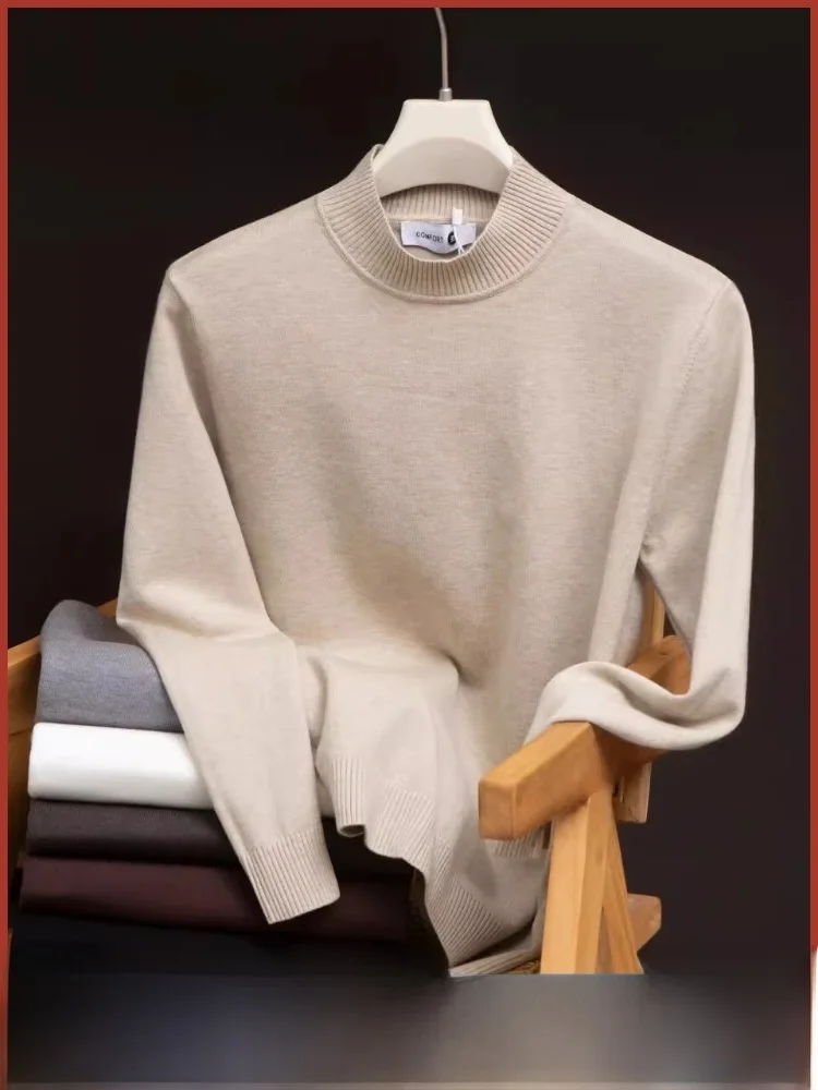 

Lyrca Mixed f вязаный свитер с высоким воротником, мужской цветной модный пуловер, мягкий теплый повседневный свитер Urban Faion