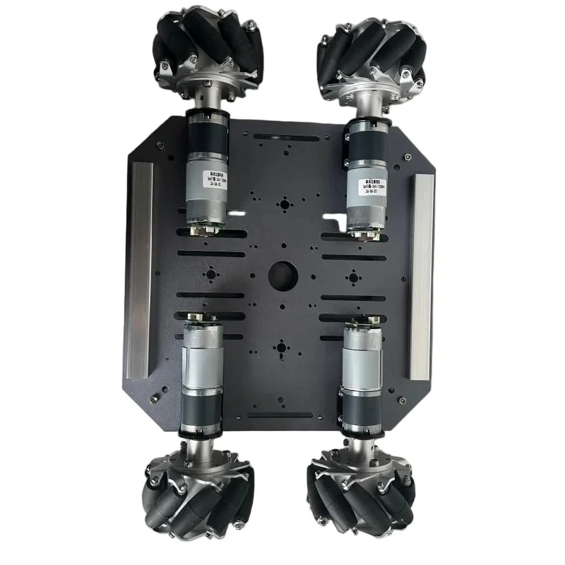 30kg Load Heavy Duty Metal Car Chassis with Encoder Motor 100mm Mecanum Wheel Robot Car for Arduino Programmable Robot DIY Kit