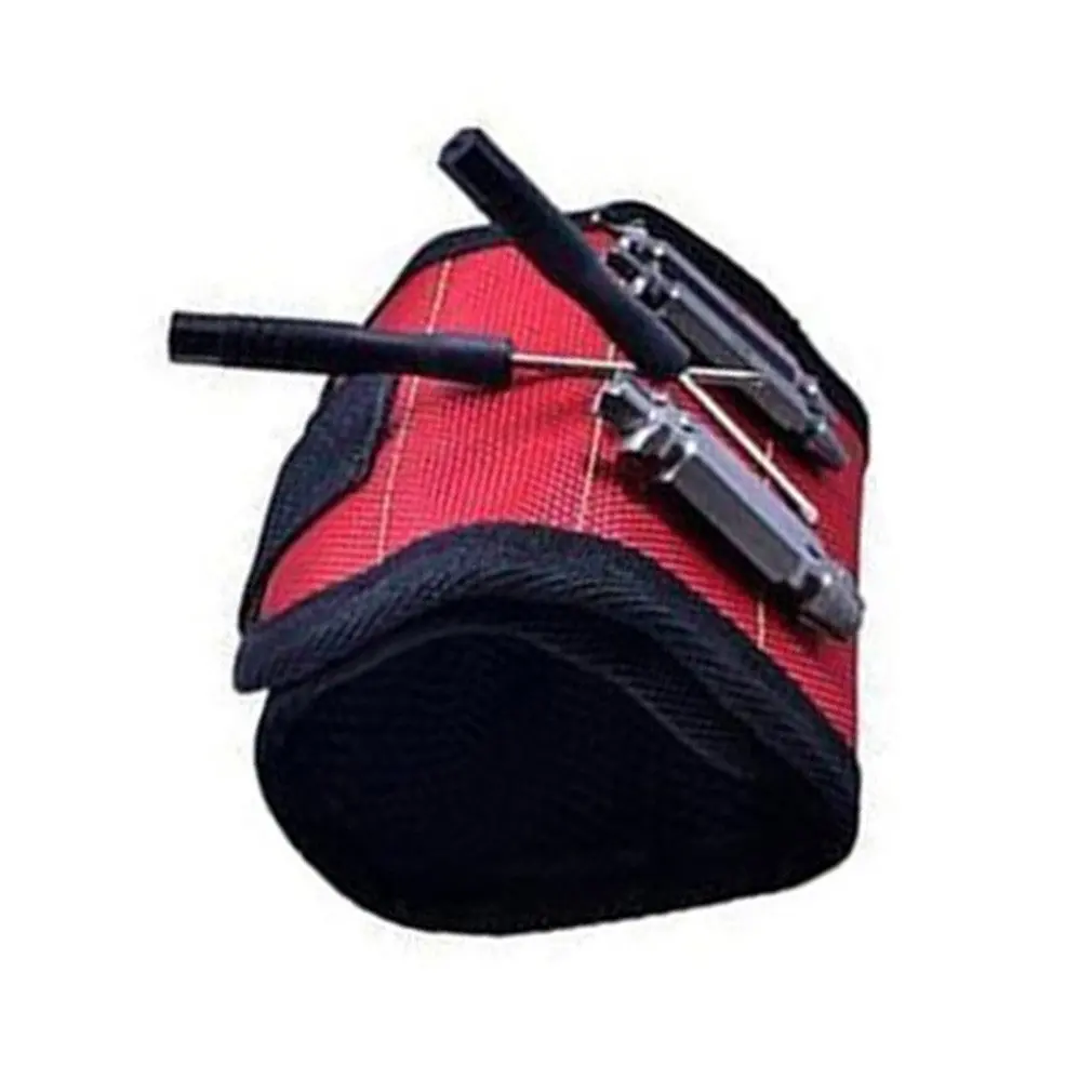Cinturino magnetico in poliestere 6 pezzi magneti potenti borsa portatile borsa per attrezzi da elettricista viti supporto per trapano cintura per attrezzi di riparazione