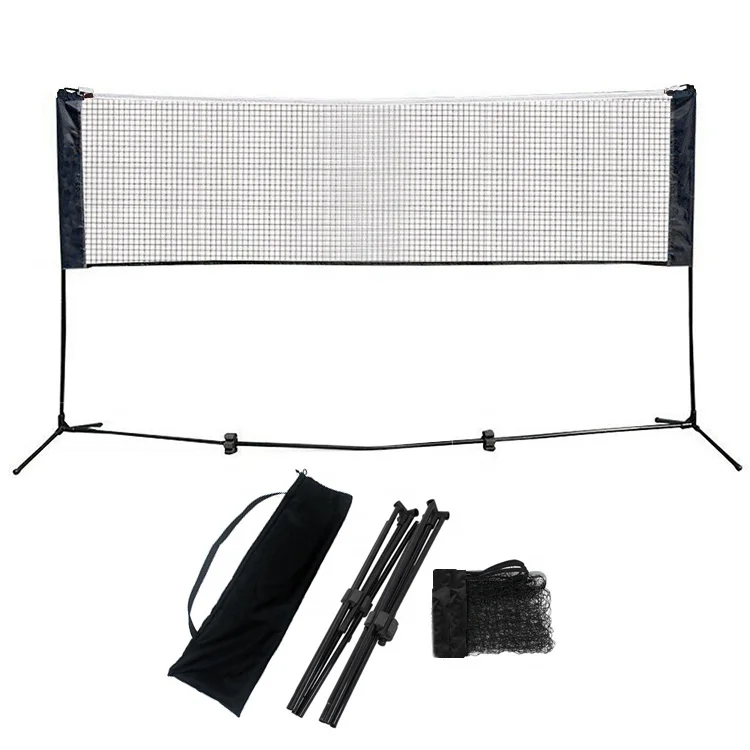 Factory Direct 4M Folding Portable Badminton Net Set Adjustable Height Wholesale Price Field Equipmentpromote sales