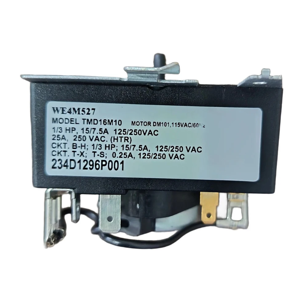 WE4M527 Dryer Timer Assembly Compatible with For GE Electric Clothes Dryer Models Specified for TMD16M10 234D1296P001 Use