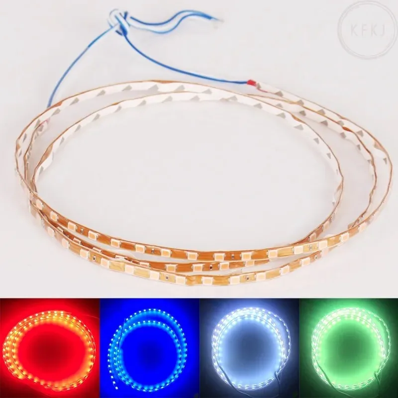 

New High Power 12V 135SMD135cm Car Flexible LED Strip Light Waterproof LED Daytime Running Light Decorative Car DRL Light 1psc
