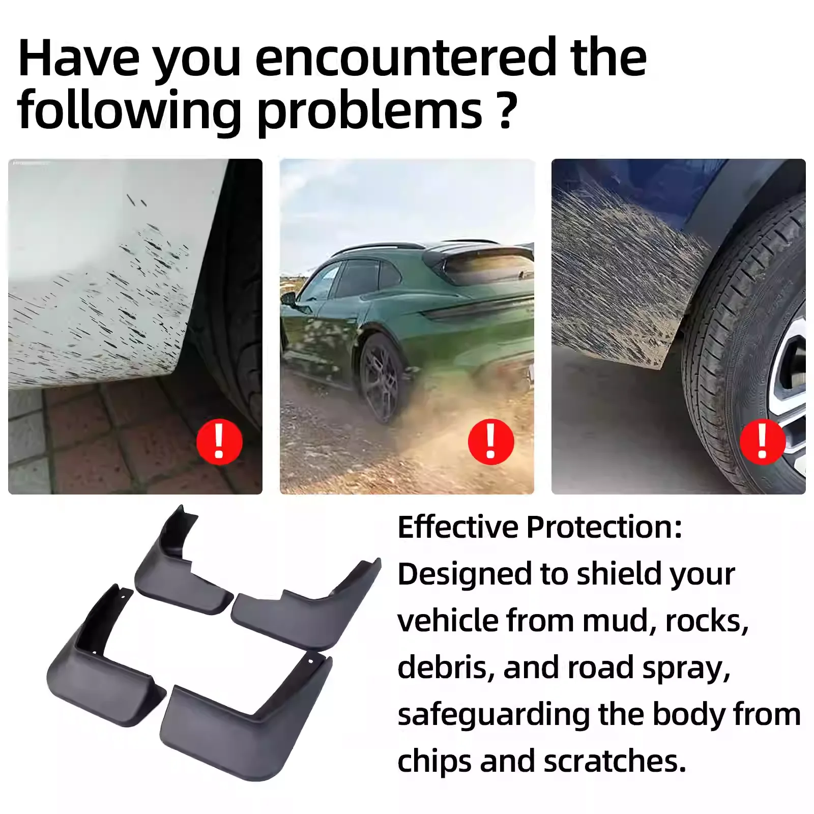 For Ford Ranger T6.2 Mudguard Fender Mud Flaps Guard Splash Mudflaps Car Accessories Front Rear 4pcs 2023 2024 2025 2026+ view 6