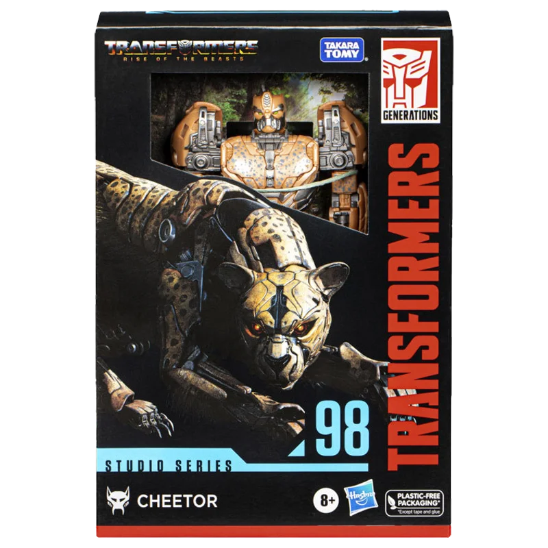 Em estoque original hasbro transformadores estúdio série cheetor ss98 anime figura de ação brinquedos boneca coleção modelo hobby brinquedos presente