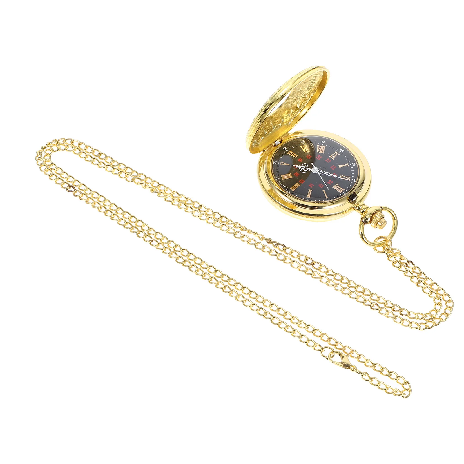 

Golden Hanging For Men Birthday Gift Decorative Retro Hanging Watch Pocket Watch Chain Pendant