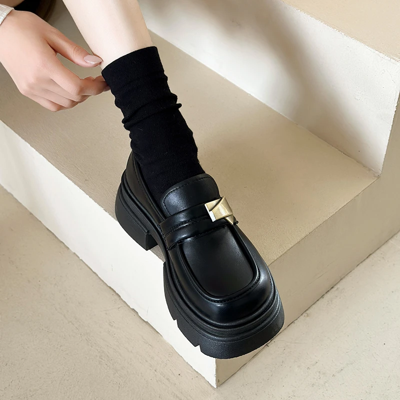 

Women Mary Jane Loafers Shoes High Heels Platform Dress Sandals Summer 2025 Casual Sport Running Walking Comfor Round-toed Shoes