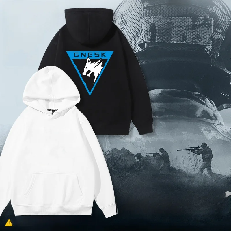 

Толстовка-худи Dark Breakaway Clothing White Wolf Squadron Black Gold Operations Suit Game Peripherals 2026 New